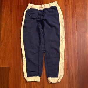 Hanna Andersson Navy and Cream Kids Sweatpants
